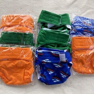 NWT and EUC cloth pocket diapers, ELF brand